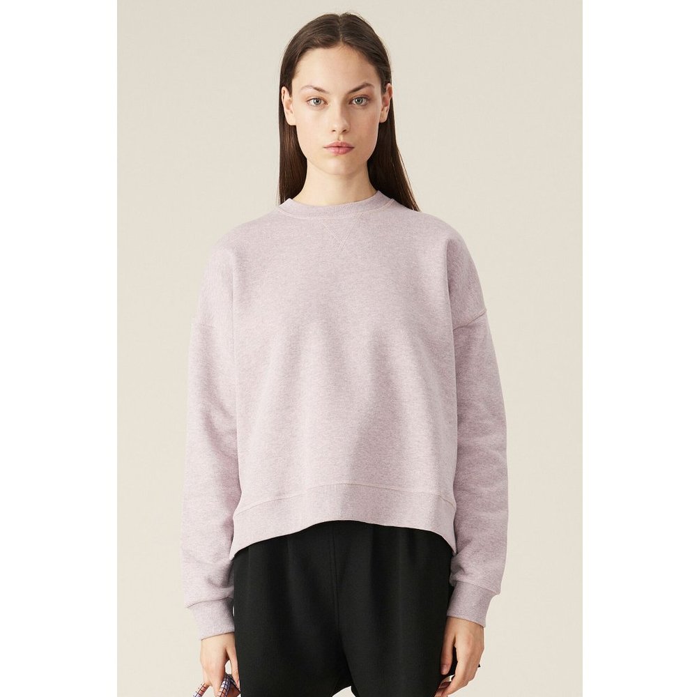 Ganni Isoli Oversized Sweatshirt / Size S/M / Cherry Blossom Logo Embroidered